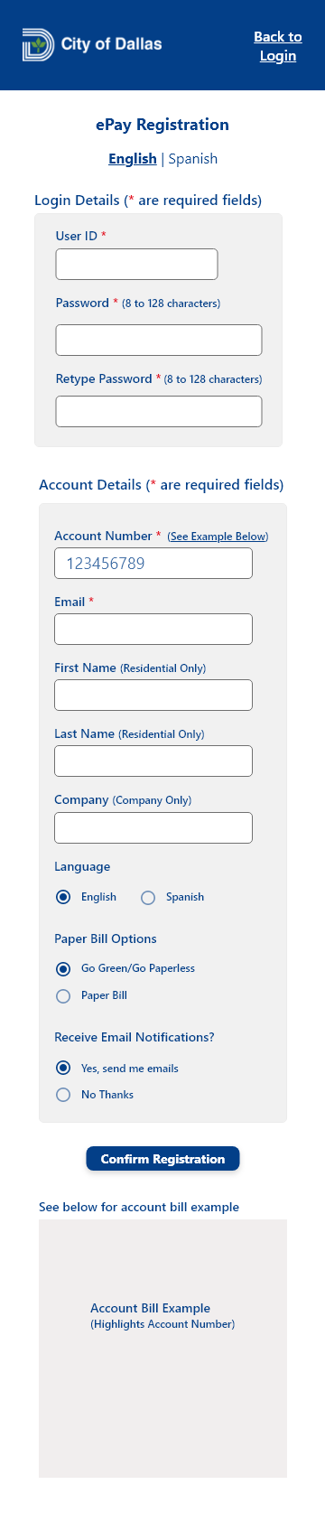 mobile registration