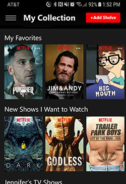 Netflix Mobile Screen